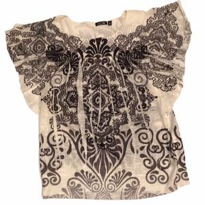 NWT Apt 9 flowy top dressy shirt M